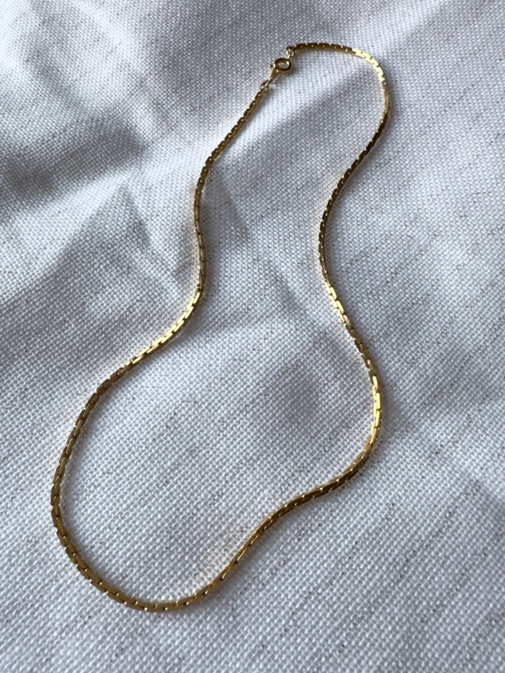 Vintage Gold Venetian Chain Dainty Necklace